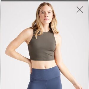 Quince Women's Ultra-Soft High-Neck Cropped Tank